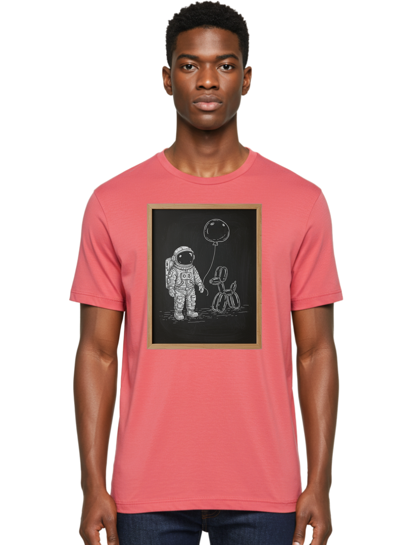 Astronaut-And-Balloon-Dog-1 Men'S Graphic Tee, 100% Cotton, Comfortable Casual Summer Wear, Machine Washable, Vintage Camera, Old Camera, Antique Camera, Black Camera, Classic Photography, Photography Equipment, Nostalgic Device, Film Camera, Bal723