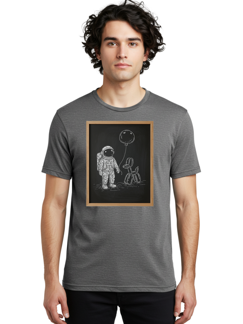 Astronaut-And-Balloon-Dog-1 Men'S Graphic Tee, 100% Cotton, Comfortable Casual Summer Wear, Machine Washable, Vintage Camera, Old Camera, Antique Camera, Black Camera, Classic Photography, Photography Equipment, Nostalgic Device, Film Camera, Bal723