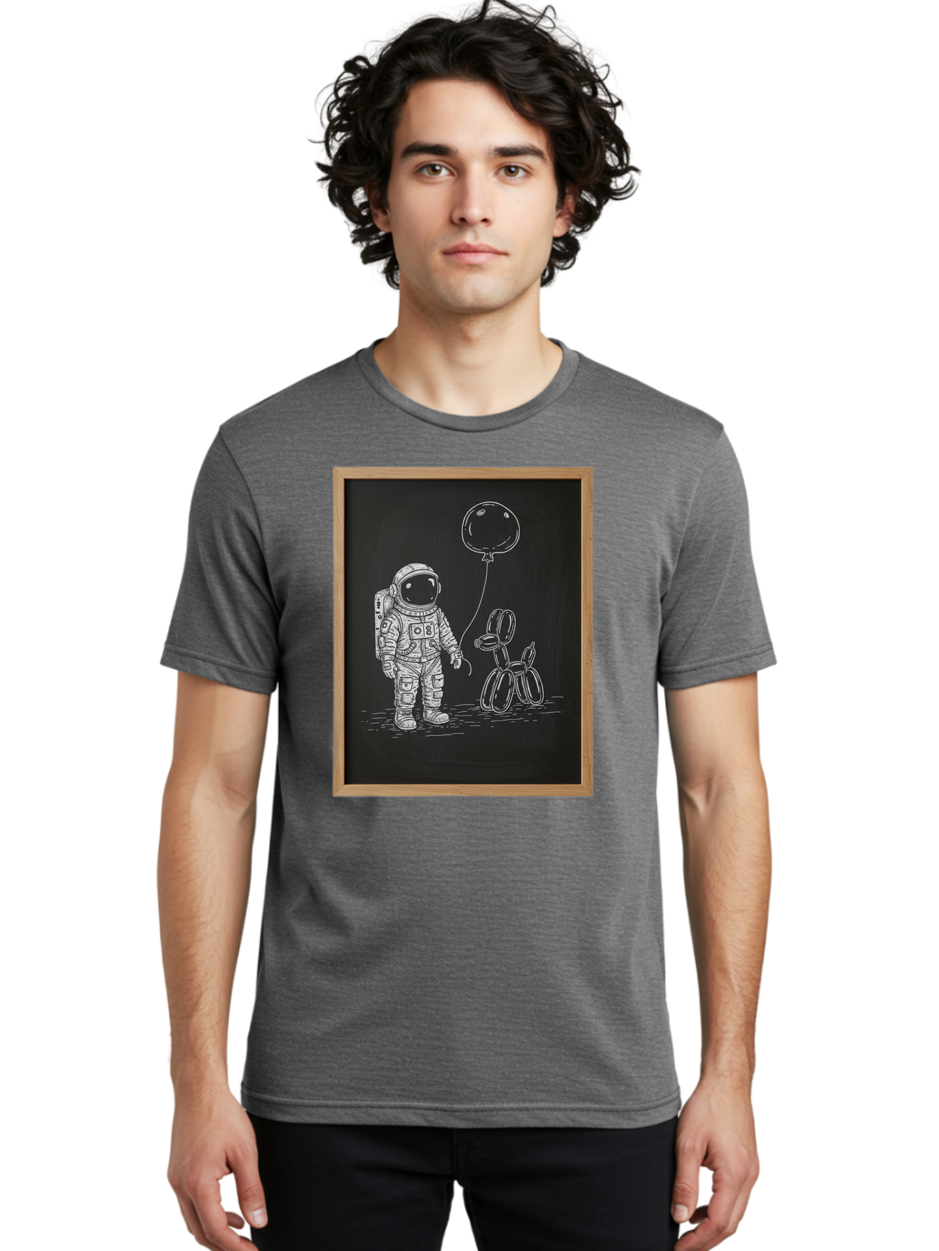 Astronaut-And-Balloon-Dog-1 Men'S Graphic Tee, 100% Cotton, Comfortable Casual Summer Wear, Machine Washable, Vintage Camera, Old Camera, Antique Camera, Black Camera, Classic Photography, Photography Equipment, Nostalgic Device, Film Camera, Bal723