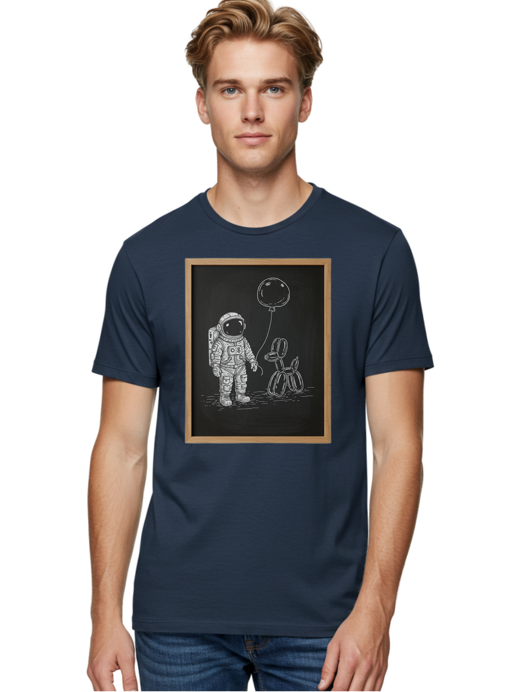 Astronaut-And-Balloon-Dog-1 Men'S Graphic Tee, 100% Cotton, Comfortable Casual Summer Wear, Machine Washable, Vintage Camera, Old Camera, Antique Camera, Black Camera, Classic Photography, Photography Equipment, Nostalgic Device, Film Camera, Bal723
