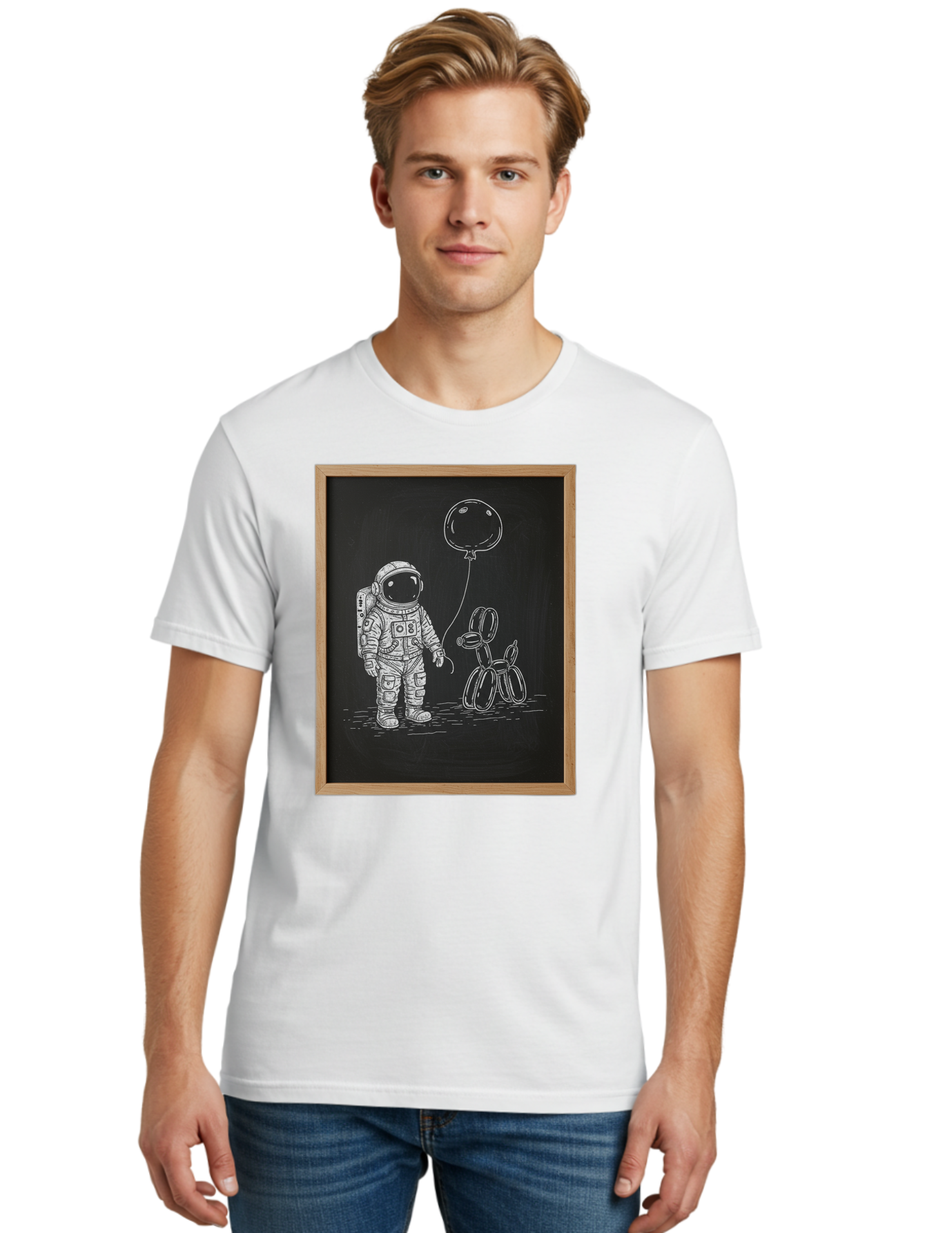 Astronaut-And-Balloon-Dog-1 Men'S Graphic Tee, 100% Cotton, Comfortable Casual Summer Wear, Machine Washable, Vintage Camera, Old Camera, Antique Camera, Black Camera, Classic Photography, Photography Equipment, Nostalgic Device, Film Camera, Bal723