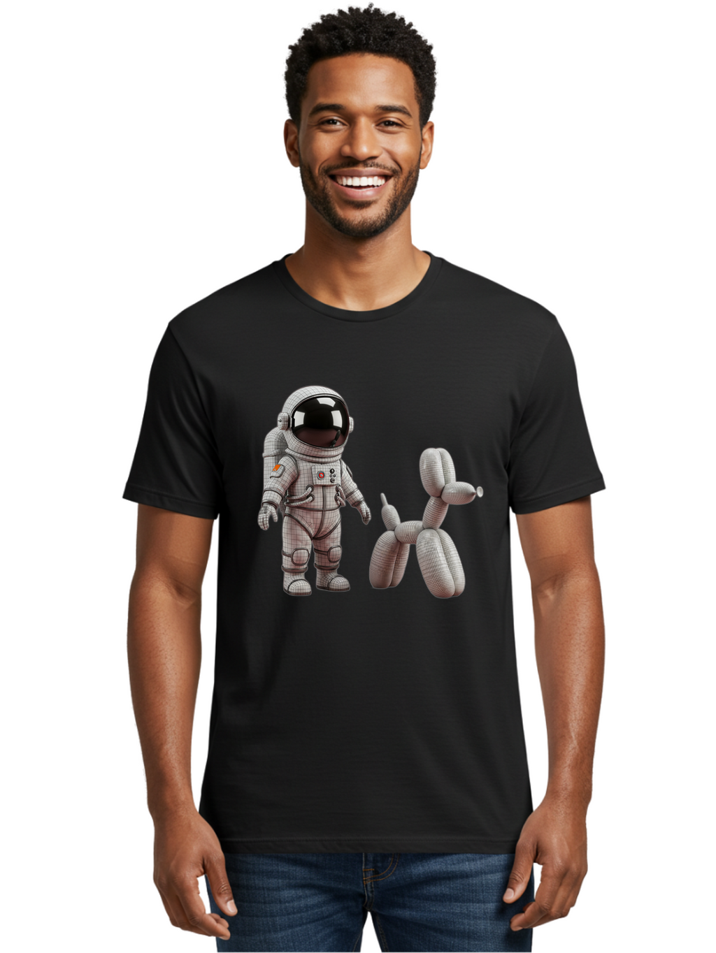 Astronaut-And-Balloon-Dog Men'S Graphic Tee, 100% Cotton, Comfortable Casual Summer Wear, Machine Washable, Vintage Camera, Old Camera, Antique Camera, Black Camera, Classic Photography, Photography Equipment, Nostalgic Device, Film Camera, Bal724