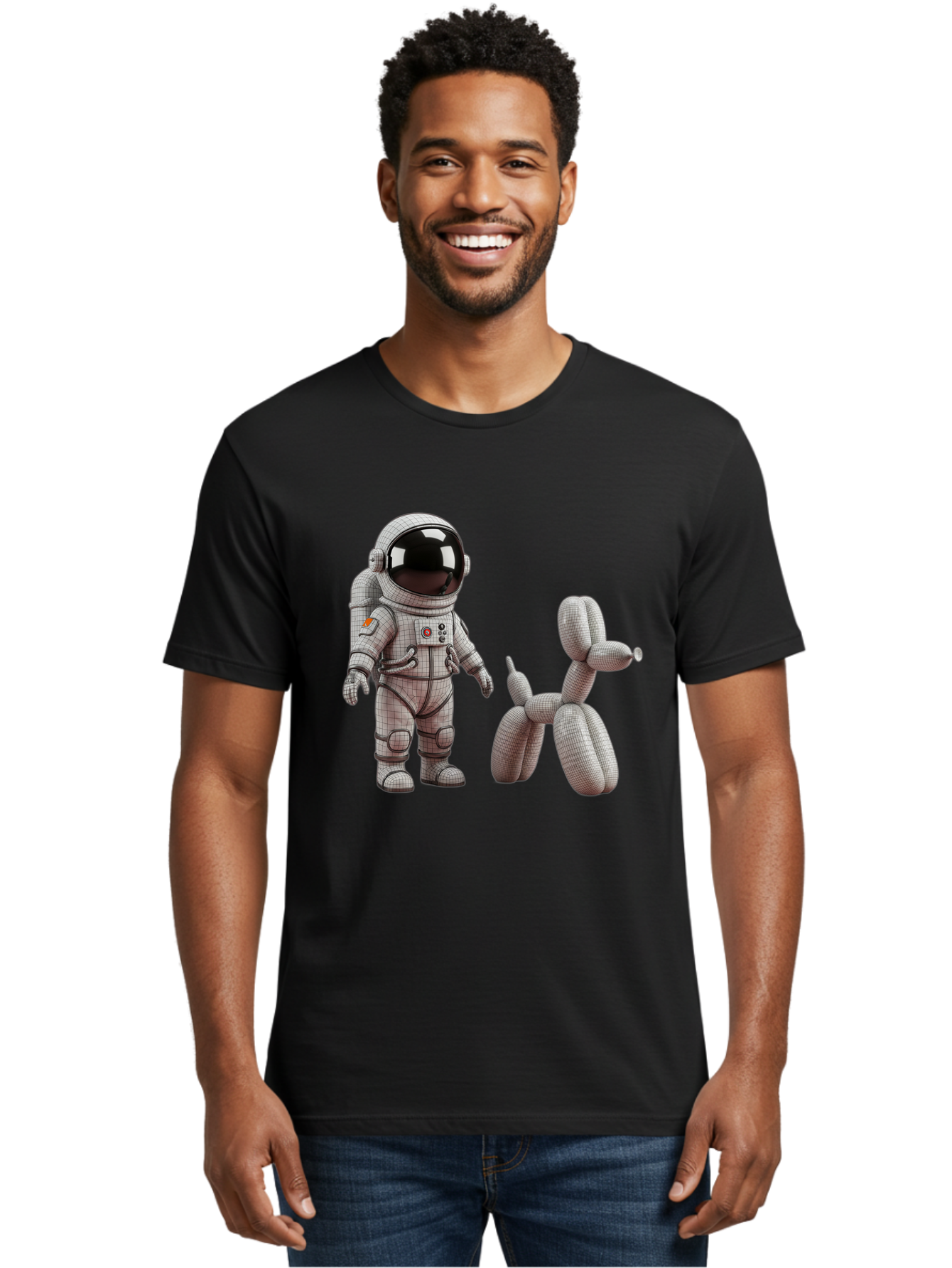 Astronaut-And-Balloon-Dog Men'S Graphic Tee, 100% Cotton, Comfortable Casual Summer Wear, Machine Washable, Vintage Camera, Old Camera, Antique Camera, Black Camera, Classic Photography, Photography Equipment, Nostalgic Device, Film Camera, Bal724