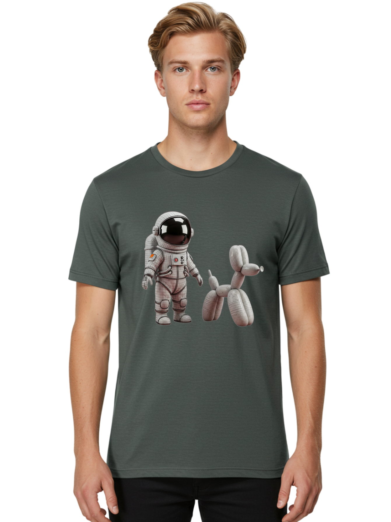 Astronaut-And-Balloon-Dog Men'S Graphic Tee, 100% Cotton, Comfortable Casual Summer Wear, Machine Washable, Vintage Camera, Old Camera, Antique Camera, Black Camera, Classic Photography, Photography Equipment, Nostalgic Device, Film Camera, Bal724