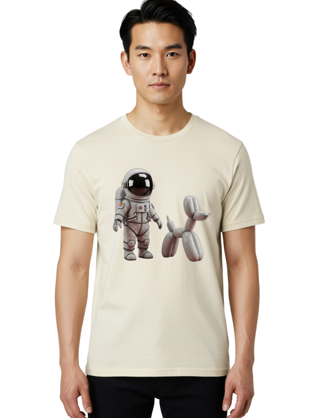 Astronaut-And-Balloon-Dog Men'S Graphic Tee, 100% Cotton, Comfortable Casual Summer Wear, Machine Washable, Vintage Camera, Old Camera, Antique Camera, Black Camera, Classic Photography, Photography Equipment, Nostalgic Device, Film Camera, Bal724