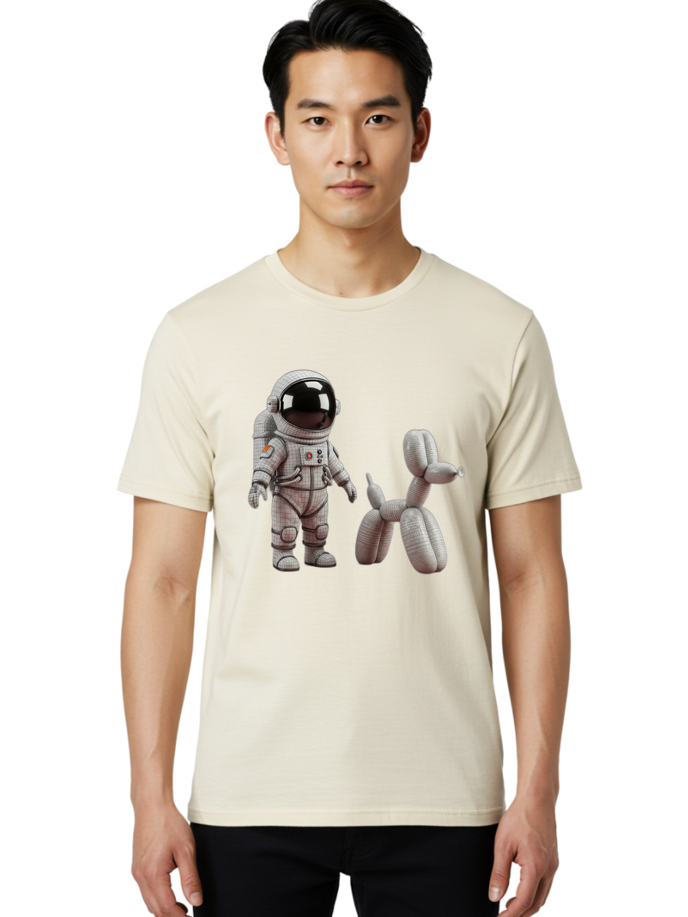 Astronaut-And-Balloon-Dog Men'S Graphic Tee, 100% Cotton, Comfortable Casual Summer Wear, Machine Washable, Vintage Camera, Old Camera, Antique Camera, Black Camera, Classic Photography, Photography Equipment, Nostalgic Device, Film Camera, Bal724