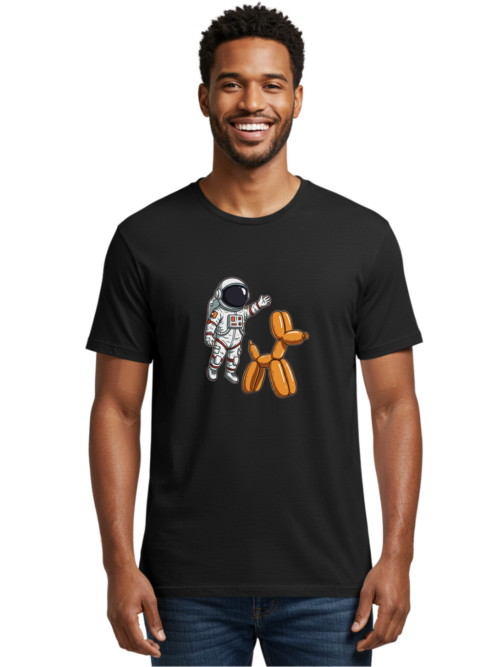 Astronaut-And-Dog Men'S Graphic Tee, 100% Cotton, Comfortable Casual Summer Wear, Machine Washable, Vintage Camera, Old Camera, Antique Camera, Black Camera, Classic Photography, Photography Equipment, Nostalgic Device, Film Camera, Camera Art Bal725