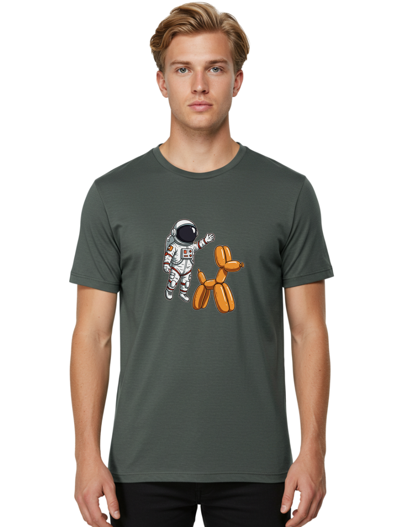 Astronaut-And-Dog Men'S Graphic Tee, 100% Cotton, Comfortable Casual Summer Wear, Machine Washable, Vintage Camera, Old Camera, Antique Camera, Black Camera, Classic Photography, Photography Equipment, Nostalgic Device, Film Camera, Camera Art Bal725