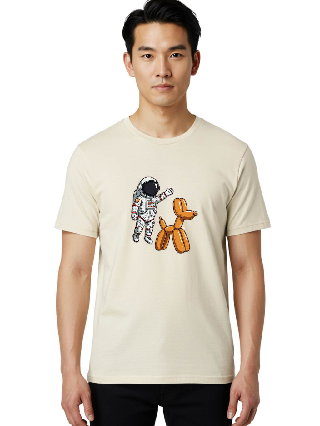 Astronaut-And-Dog Men'S Graphic Tee, 100% Cotton, Comfortable Casual Summer Wear, Machine Washable, Vintage Camera, Old Camera, Antique Camera, Black Camera, Classic Photography, Photography Equipment, Nostalgic Device, Film Camera, Camera Art Bal725