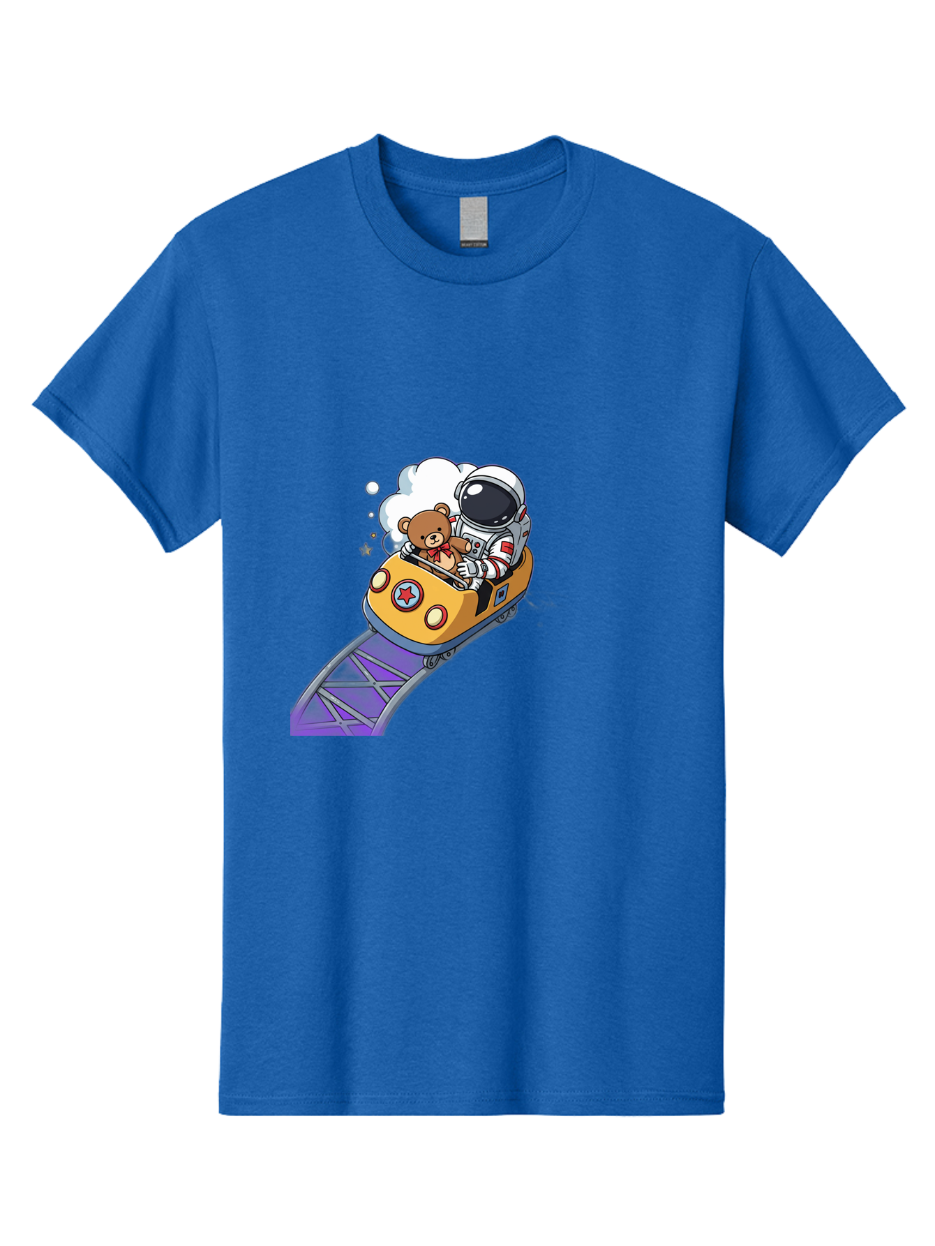 Astronaut-And-Teddy-Bear-Rollercoaster-Ride Men'S Graphic Tee, 100% Cotton, Comfortable Casual Summer Wear, Machine Washable, Vintage Camera, Old Camera, Antique Camera, Black Camera, Classic Photography, Photography Equipment, Bal726