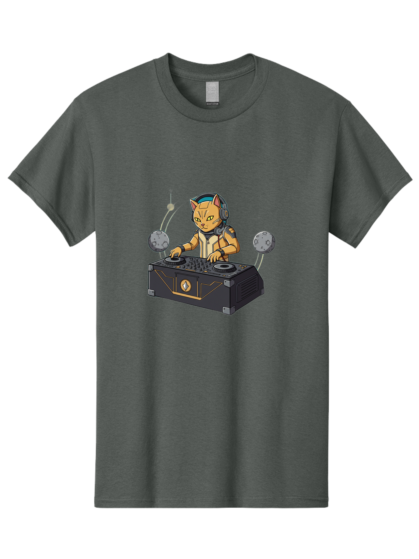 Astronaut-Cat-Dj Men'S Graphic Tee, 100% Cotton, Comfortable Casual Summer Wear, Machine Washable, Vintage Camera, Old Camera, Antique Camera, Black Camera, Classic Photography, Photography Equipment, Nostalgic Device, Film Camera, Camera Art Bal727