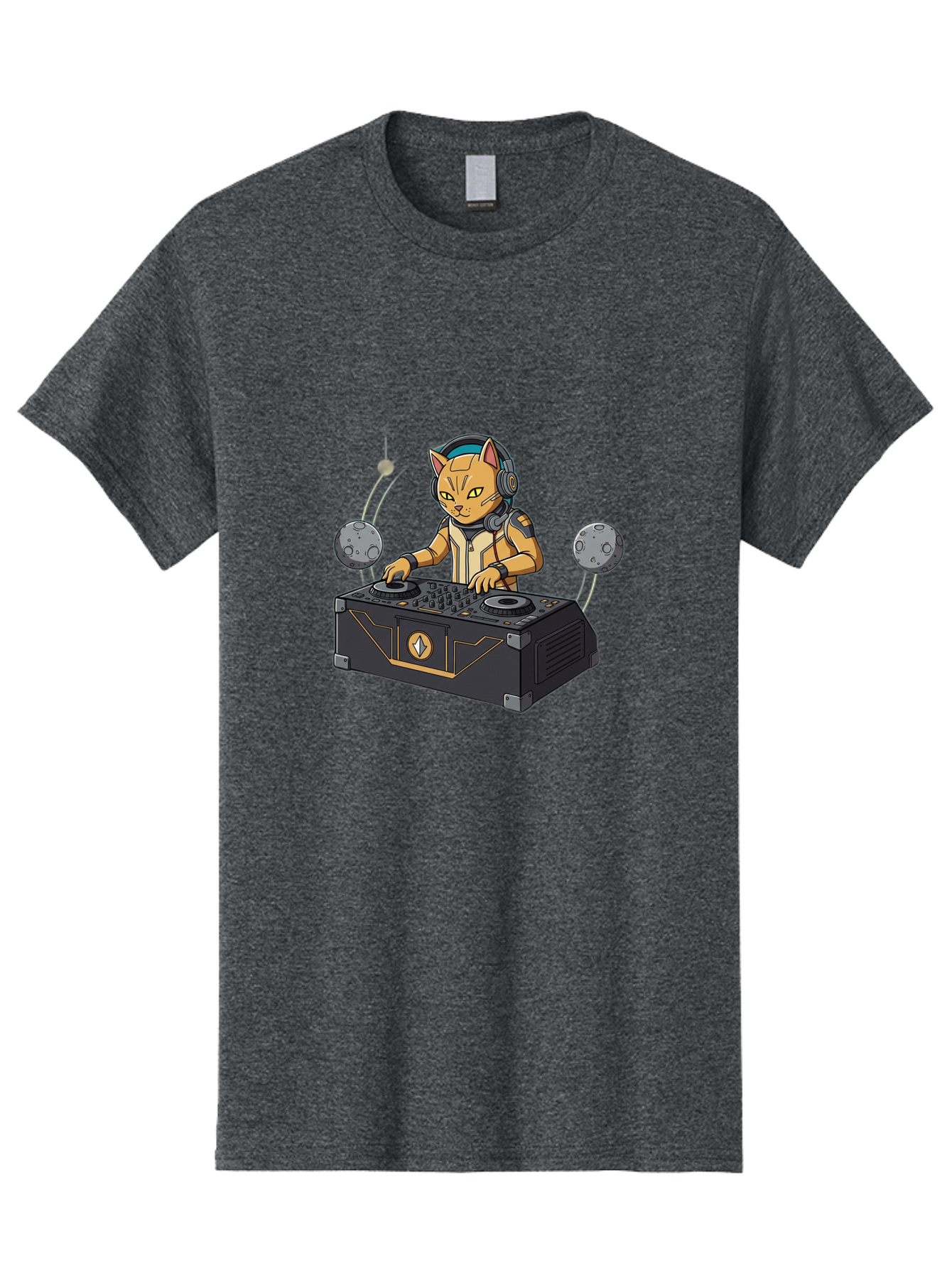 Astronaut-Cat-Dj Men'S Graphic Tee, 100% Cotton, Comfortable Casual Summer Wear, Machine Washable, Vintage Camera, Old Camera, Antique Camera, Black Camera, Classic Photography, Photography Equipment, Nostalgic Device, Film Camera, Camera Art Bal727