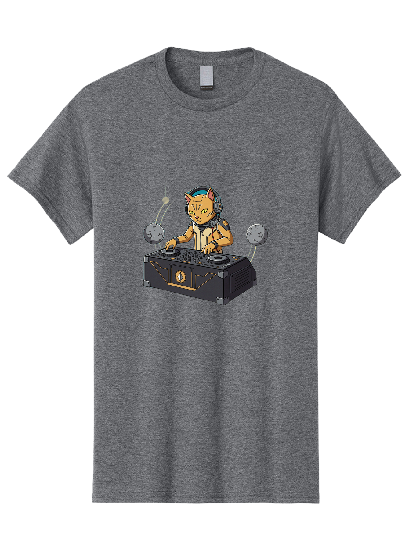 Astronaut-Cat-Dj Men'S Graphic Tee, 100% Cotton, Comfortable Casual Summer Wear, Machine Washable, Vintage Camera, Old Camera, Antique Camera, Black Camera, Classic Photography, Photography Equipment, Nostalgic Device, Film Camera, Camera Art Bal727