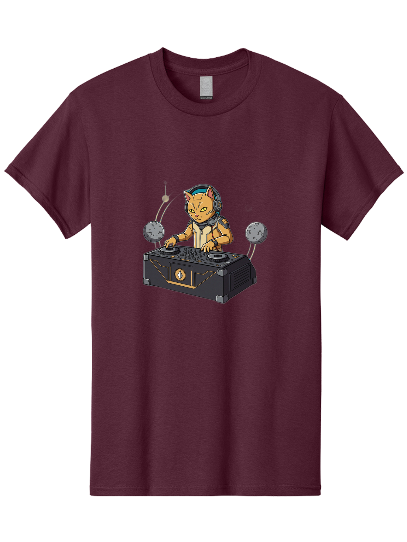 Astronaut-Cat-Dj Men'S Graphic Tee, 100% Cotton, Comfortable Casual Summer Wear, Machine Washable, Vintage Camera, Old Camera, Antique Camera, Black Camera, Classic Photography, Photography Equipment, Nostalgic Device, Film Camera, Camera Art Bal727