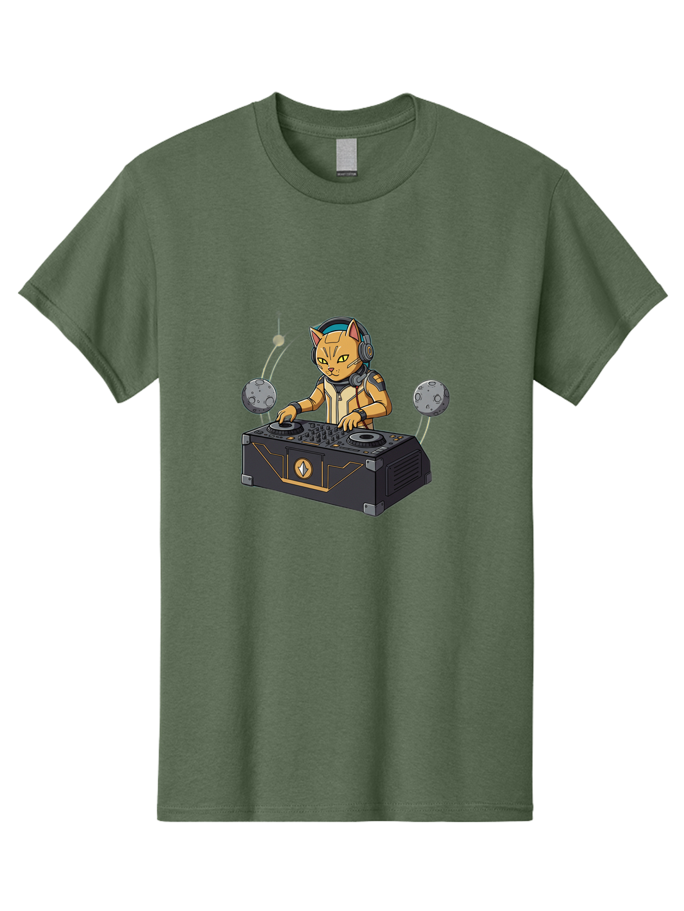 Astronaut-Cat-Dj Men'S Graphic Tee, 100% Cotton, Comfortable Casual Summer Wear, Machine Washable, Vintage Camera, Old Camera, Antique Camera, Black Camera, Classic Photography, Photography Equipment, Nostalgic Device, Film Camera, Camera Art Bal727