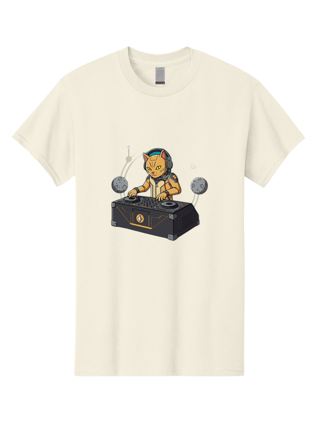 Astronaut-Cat-Dj Men'S Graphic Tee, 100% Cotton, Comfortable Casual Summer Wear, Machine Washable, Vintage Camera, Old Camera, Antique Camera, Black Camera, Classic Photography, Photography Equipment, Nostalgic Device, Film Camera, Camera Art Bal727