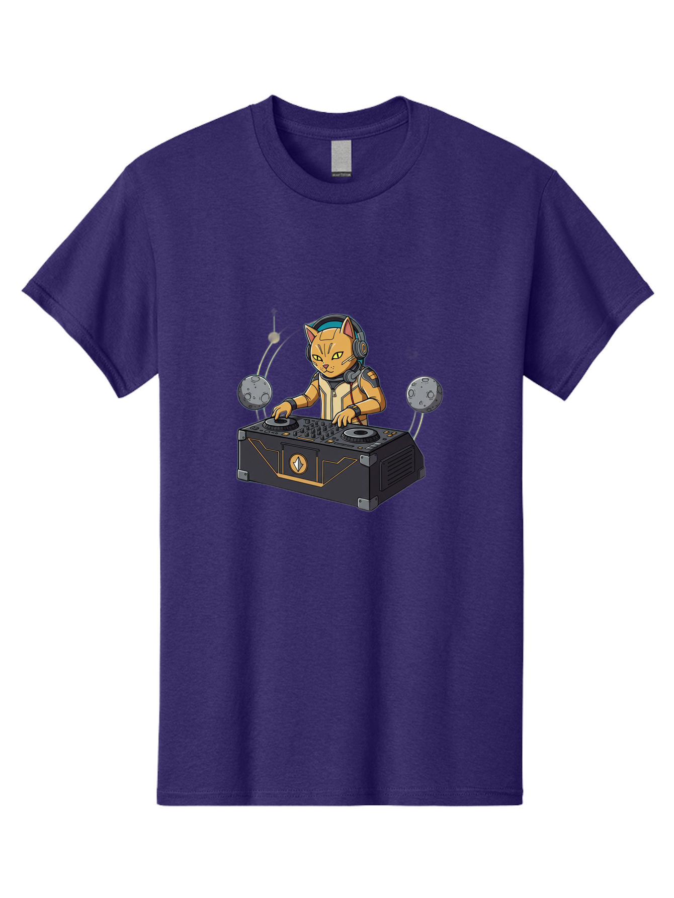 Astronaut-Cat-Dj Men'S Graphic Tee, 100% Cotton, Comfortable Casual Summer Wear, Machine Washable, Vintage Camera, Old Camera, Antique Camera, Black Camera, Classic Photography, Photography Equipment, Nostalgic Device, Film Camera, Camera Art Bal727