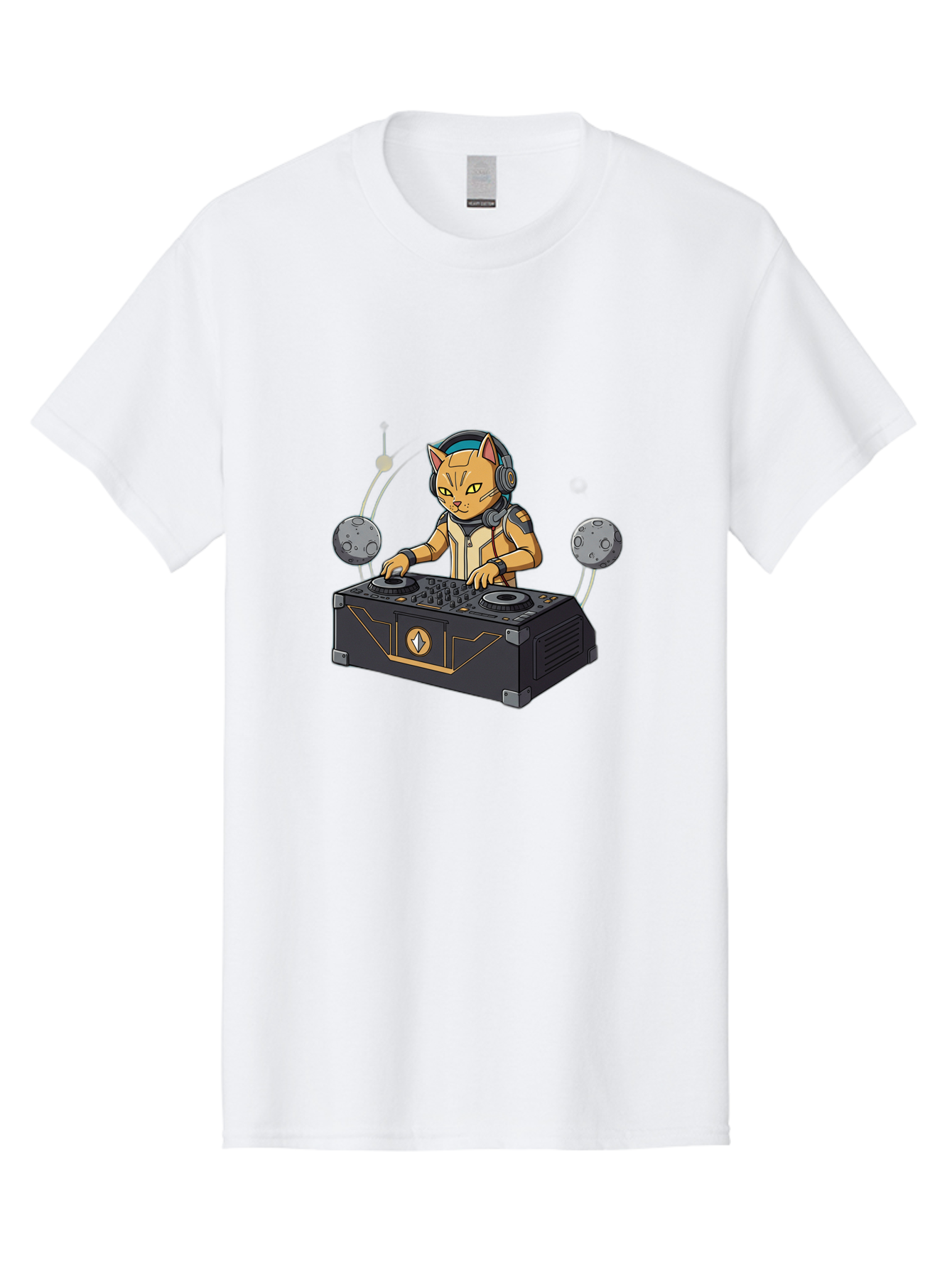 Astronaut-Cat-Dj Men'S Graphic Tee, 100% Cotton, Comfortable Casual Summer Wear, Machine Washable, Vintage Camera, Old Camera, Antique Camera, Black Camera, Classic Photography, Photography Equipment, Nostalgic Device, Film Camera, Camera Art Bal727