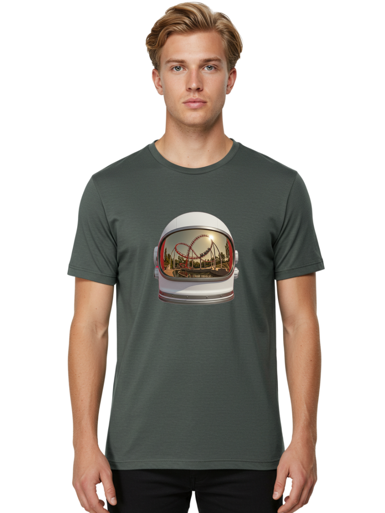 Astronaut-Helmet Men'S Graphic Tee, 100% Cotton, Comfortable Casual Summer Wear, Machine Washable, Vintage Camera, Old Camera, Antique Camera, Black Camera, Classic Photography, Photography Equipment, Nostalgic Device, Film Camera, Camera Art Bal728