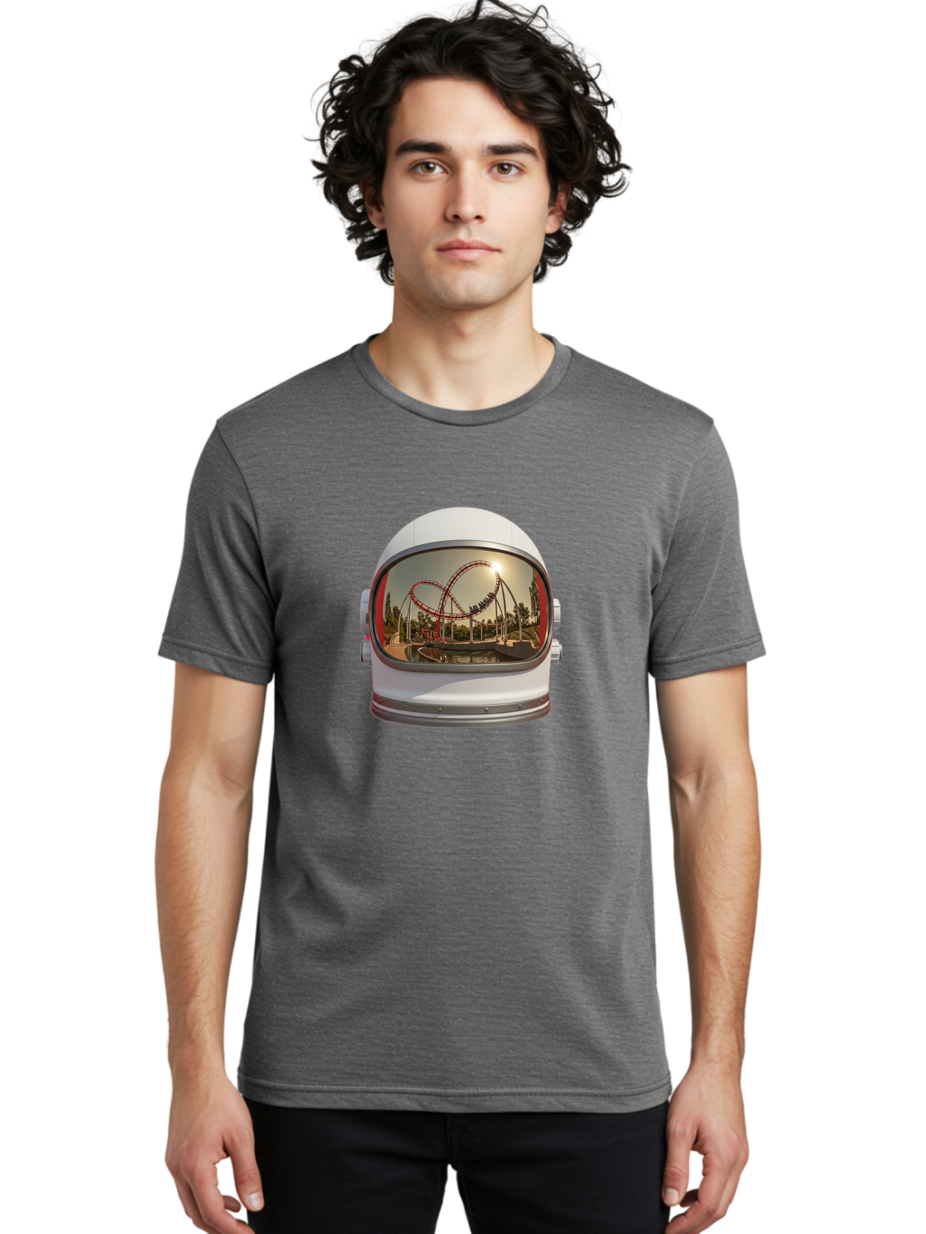 Astronaut-Helmet Men'S Graphic Tee, 100% Cotton, Comfortable Casual Summer Wear, Machine Washable, Vintage Camera, Old Camera, Antique Camera, Black Camera, Classic Photography, Photography Equipment, Nostalgic Device, Film Camera, Camera Art Bal728