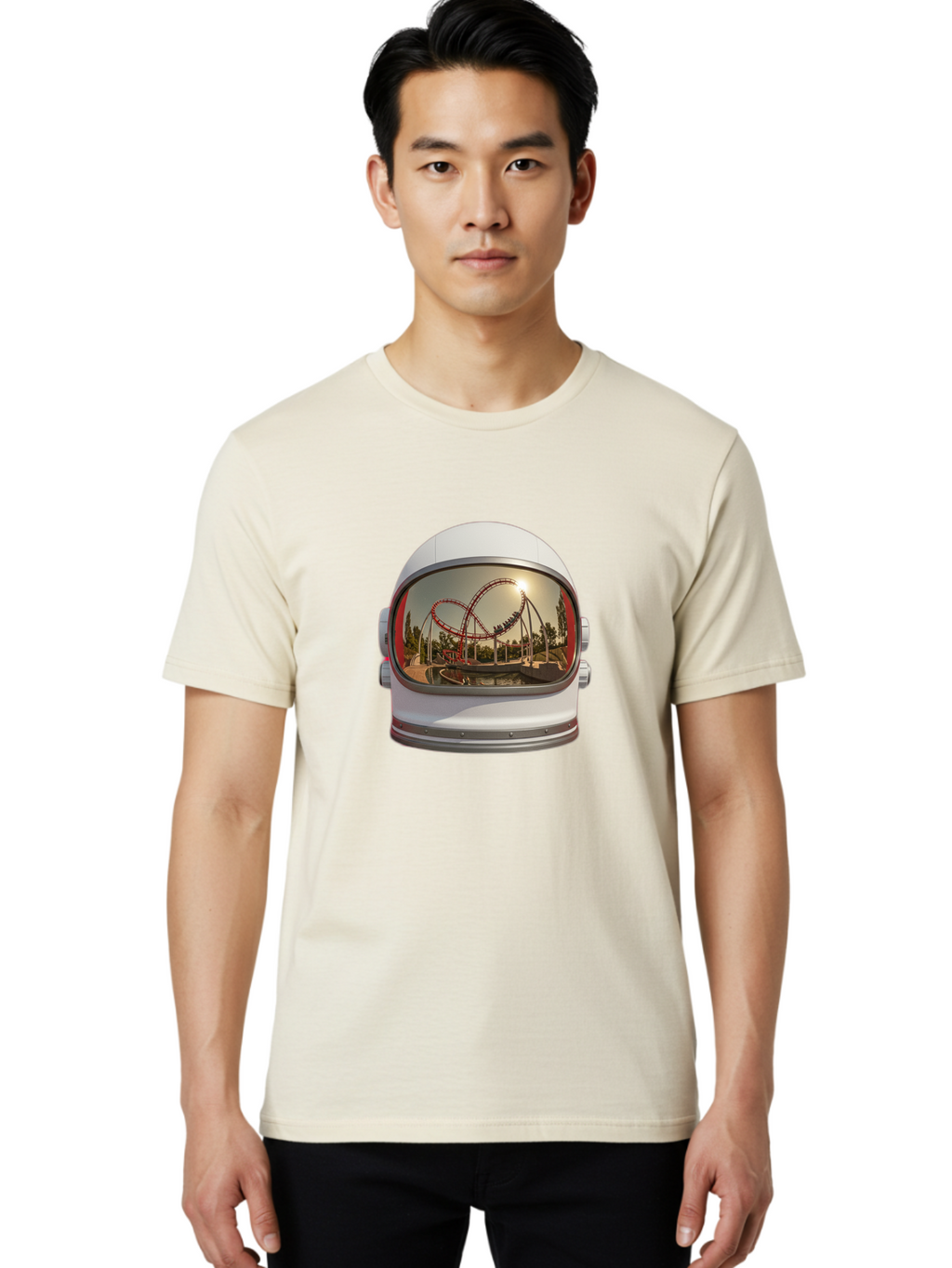 Astronaut-Helmet Men'S Graphic Tee, 100% Cotton, Comfortable Casual Summer Wear, Machine Washable, Vintage Camera, Old Camera, Antique Camera, Black Camera, Classic Photography, Photography Equipment, Nostalgic Device, Film Camera, Camera Art Bal728