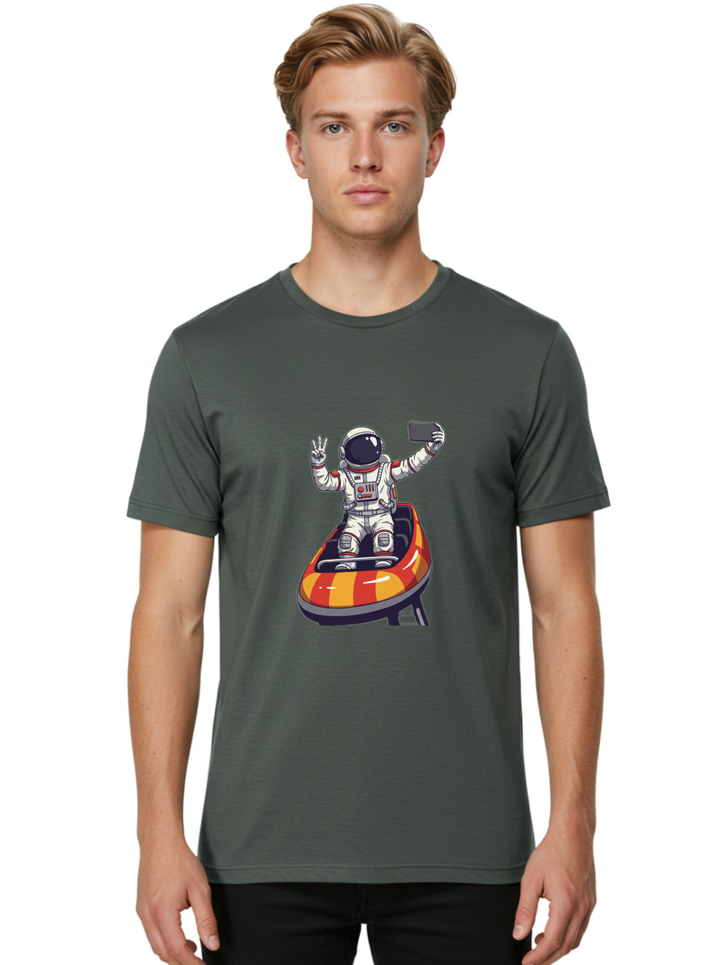 Astronaut-On-Jet-Ski Men'S Graphic Tee, 100% Cotton, Comfortable Casual Summer Wear, Machine Washable, Vintage Camera, Old Camera, Antique Camera, Black Camera, Classic Photography, Photography Equipment, Nostalgic Device, Film Camera, Bal729