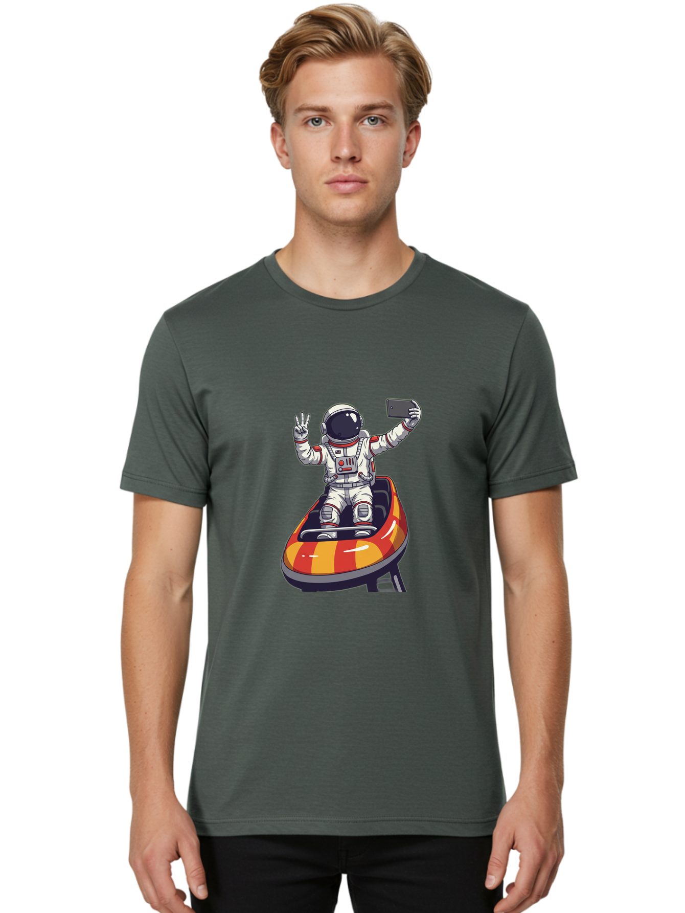 Astronaut-On-Jet-Ski Men'S Graphic Tee, 100% Cotton, Comfortable Casual Summer Wear, Machine Washable, Vintage Camera, Old Camera, Antique Camera, Black Camera, Classic Photography, Photography Equipment, Nostalgic Device, Film Camera, Bal729