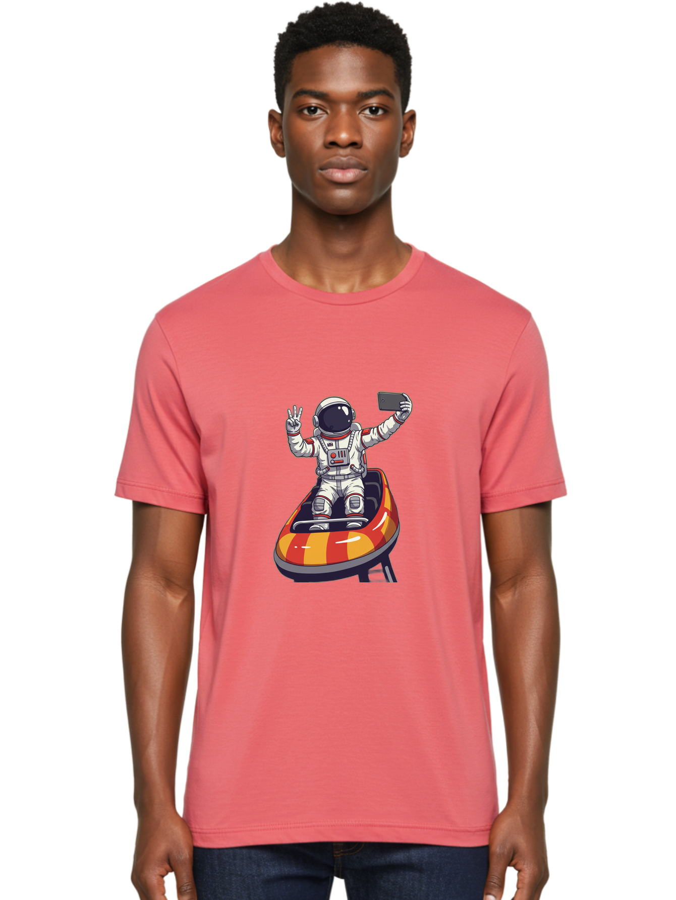 Astronaut-On-Jet-Ski Men'S Graphic Tee, 100% Cotton, Comfortable Casual Summer Wear, Machine Washable, Vintage Camera, Old Camera, Antique Camera, Black Camera, Classic Photography, Photography Equipment, Nostalgic Device, Film Camera, Bal729