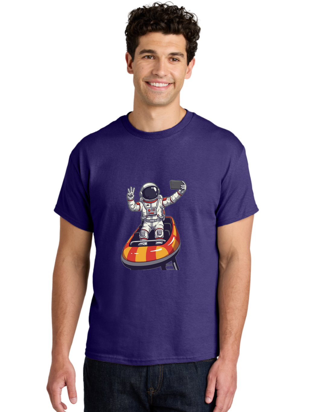 Astronaut-On-Jet-Ski Men'S Graphic Tee, 100% Cotton, Comfortable Casual Summer Wear, Machine Washable, Vintage Camera, Old Camera, Antique Camera, Black Camera, Classic Photography, Photography Equipment, Nostalgic Device, Film Camera, Bal729