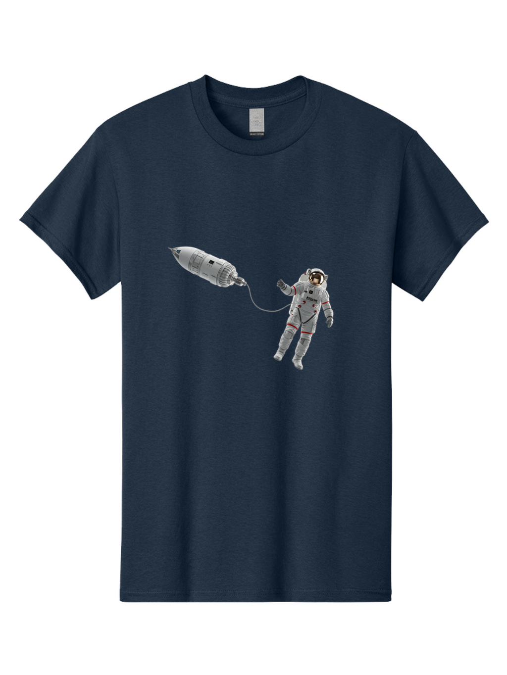 Astronaut-Tethered-To-Spacecraft Men'S Graphic Tee, 100% Cotton, Comfortable Casual Summer Wear, Machine Washable, Vintage Camera, Old Camera, Antique Camera, Black Camera, Classic Photography, Photography Equipment, Nostalgic Device, Bal730