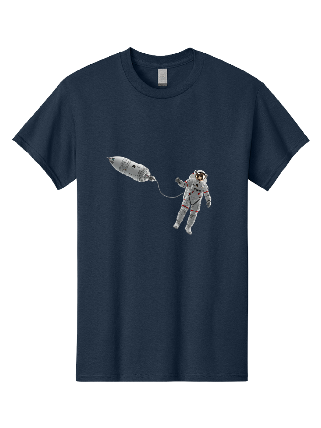 Astronaut-Tethered-To-Spacecraft Men'S Graphic Tee, 100% Cotton, Comfortable Casual Summer Wear, Machine Washable, Vintage Camera, Old Camera, Antique Camera, Black Camera, Classic Photography, Photography Equipment, Nostalgic Device, Bal730
