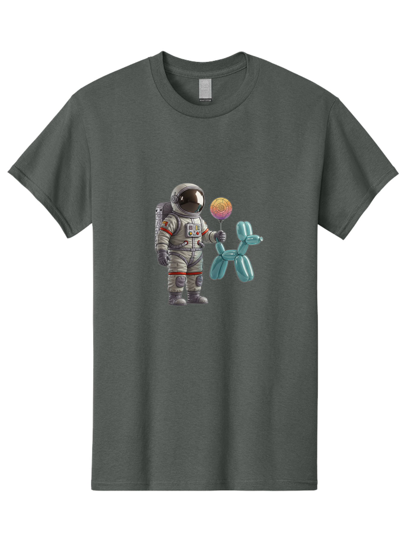 Astronaut-With-Balloon-Animal Men'S Graphic Tee, 100% Cotton, Comfortable Casual Summer Wear, Machine Washable, Vintage Camera, Old Camera, Antique Camera, Black Camera, Classic Photography, Photography Equipment, Nostalgic Device, Bal731