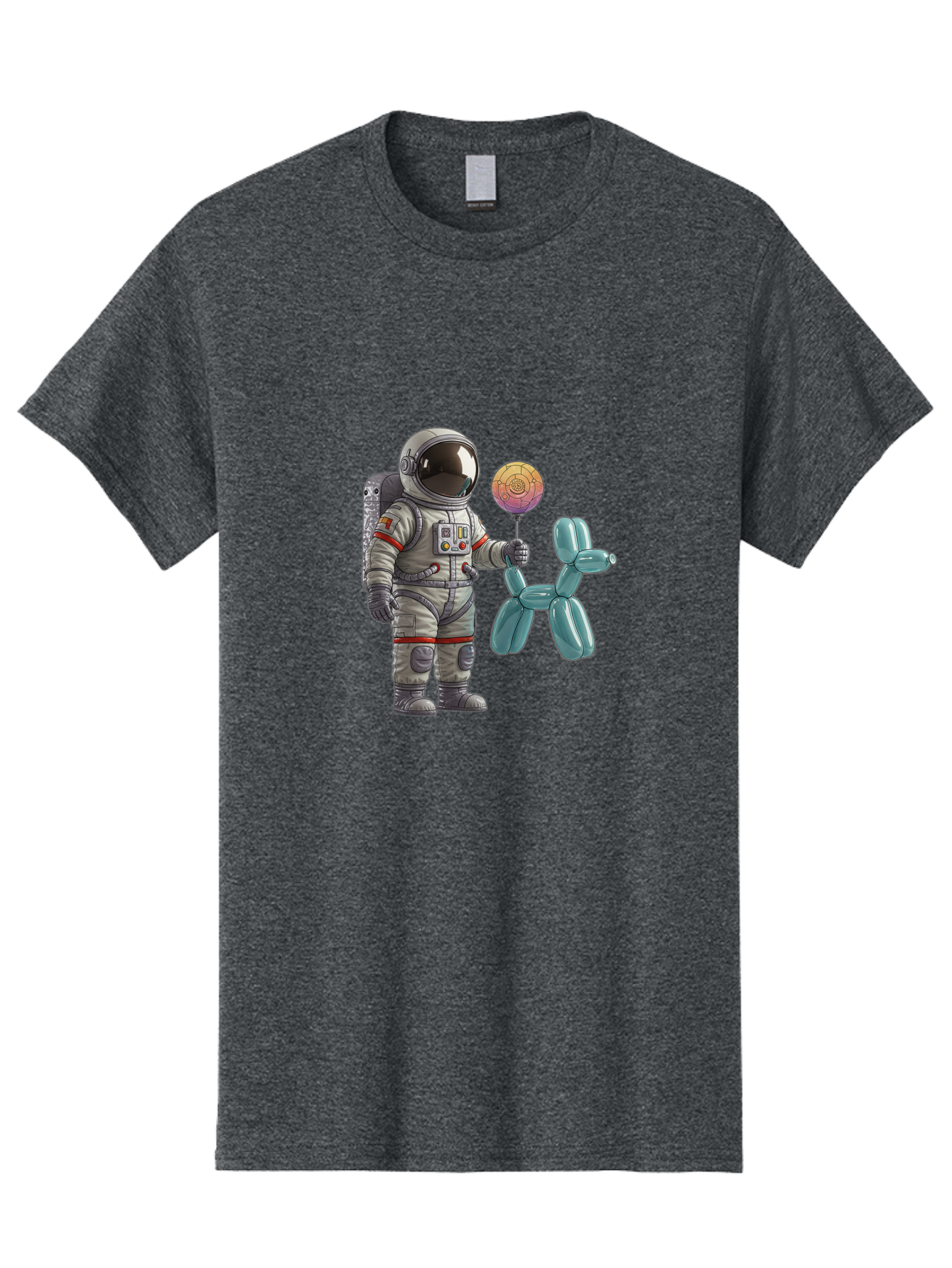 Astronaut-With-Balloon-Animal Men'S Graphic Tee, 100% Cotton, Comfortable Casual Summer Wear, Machine Washable, Vintage Camera, Old Camera, Antique Camera, Black Camera, Classic Photography, Photography Equipment, Nostalgic Device, Bal731