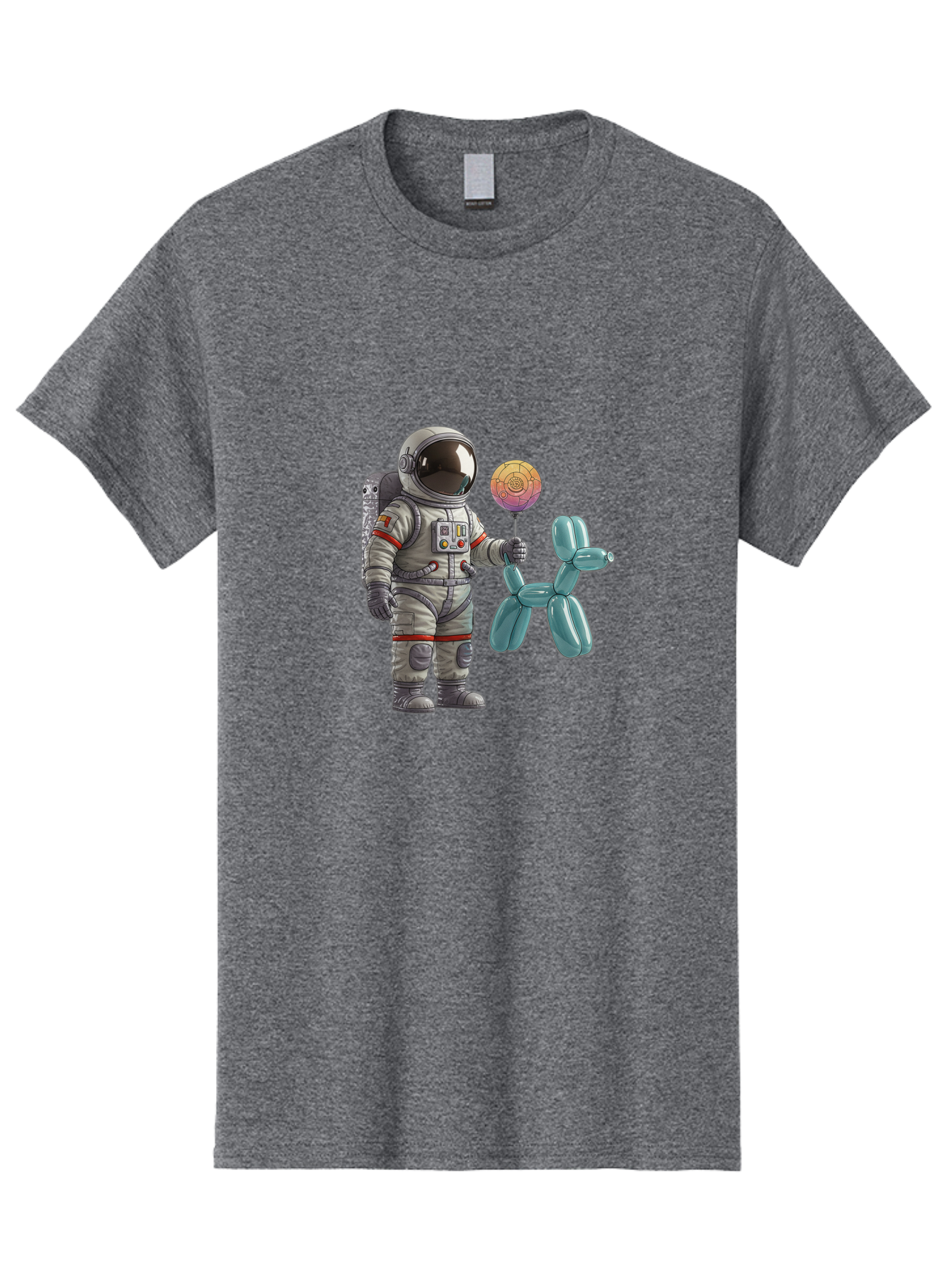 Astronaut-With-Balloon-Animal Men'S Graphic Tee, 100% Cotton, Comfortable Casual Summer Wear, Machine Washable, Vintage Camera, Old Camera, Antique Camera, Black Camera, Classic Photography, Photography Equipment, Nostalgic Device, Bal731