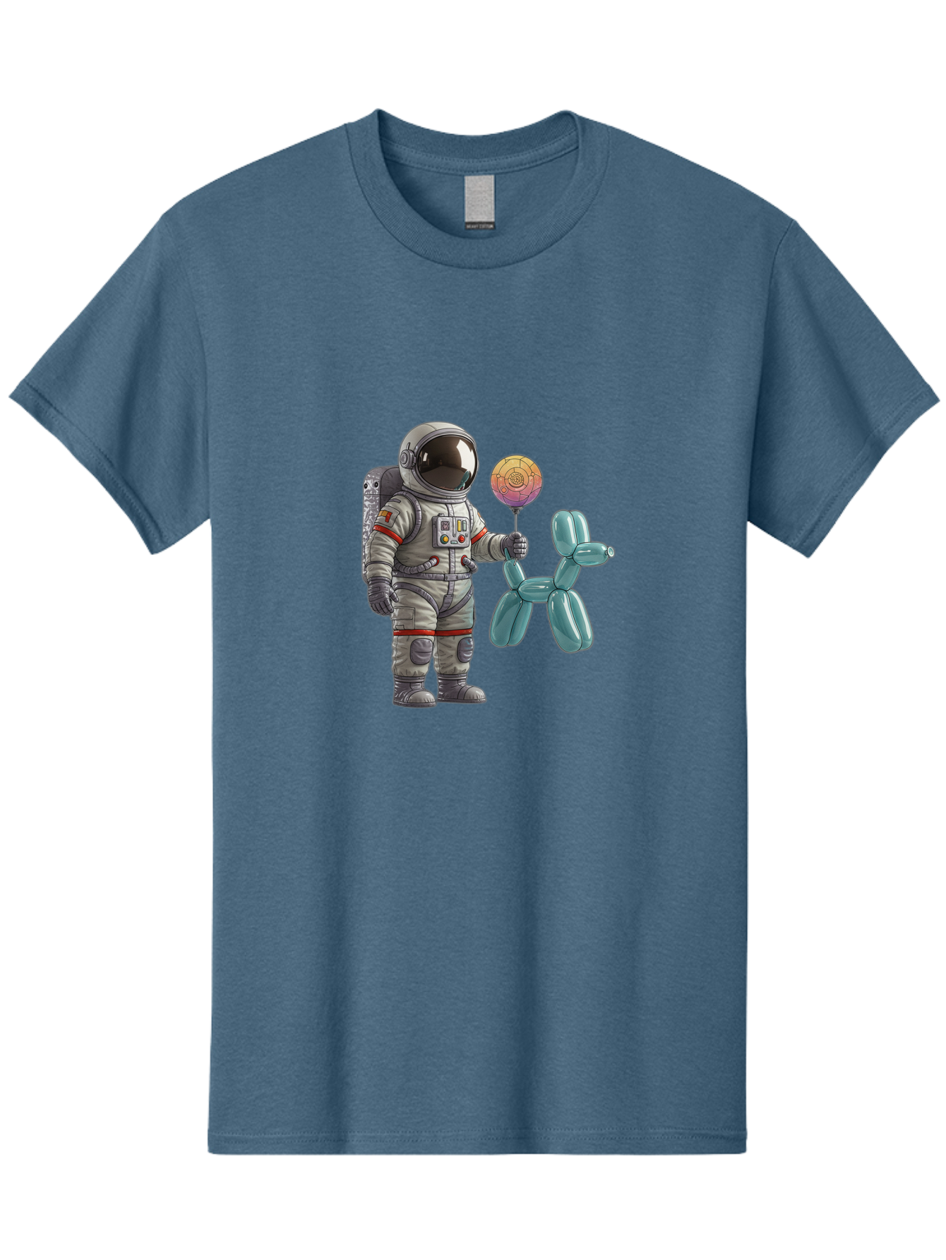Astronaut-With-Balloon-Animal Men'S Graphic Tee, 100% Cotton, Comfortable Casual Summer Wear, Machine Washable, Vintage Camera, Old Camera, Antique Camera, Black Camera, Classic Photography, Photography Equipment, Nostalgic Device, Bal731