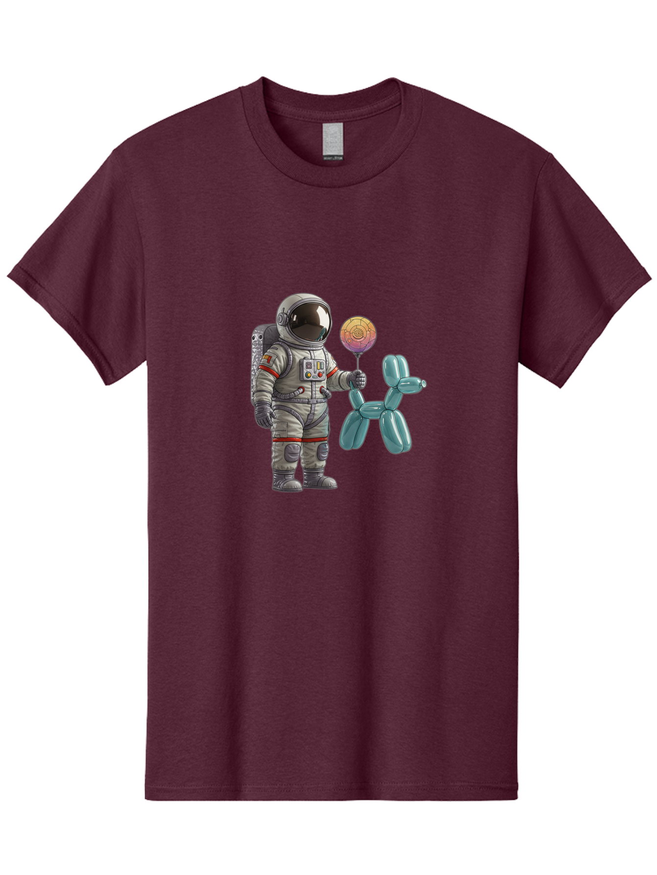 Astronaut-With-Balloon-Animal Men'S Graphic Tee, 100% Cotton, Comfortable Casual Summer Wear, Machine Washable, Vintage Camera, Old Camera, Antique Camera, Black Camera, Classic Photography, Photography Equipment, Nostalgic Device, Bal731