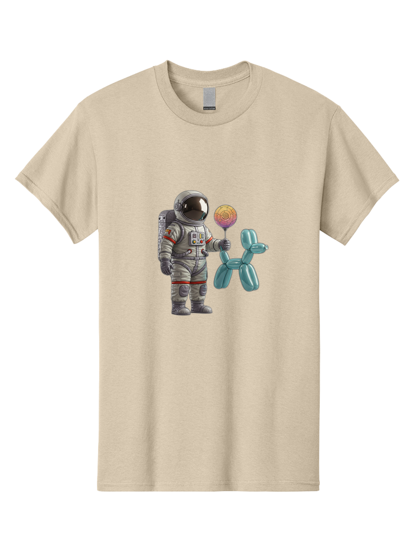 Astronaut-With-Balloon-Animal Men'S Graphic Tee, 100% Cotton, Comfortable Casual Summer Wear, Machine Washable, Vintage Camera, Old Camera, Antique Camera, Black Camera, Classic Photography, Photography Equipment, Nostalgic Device, Bal731