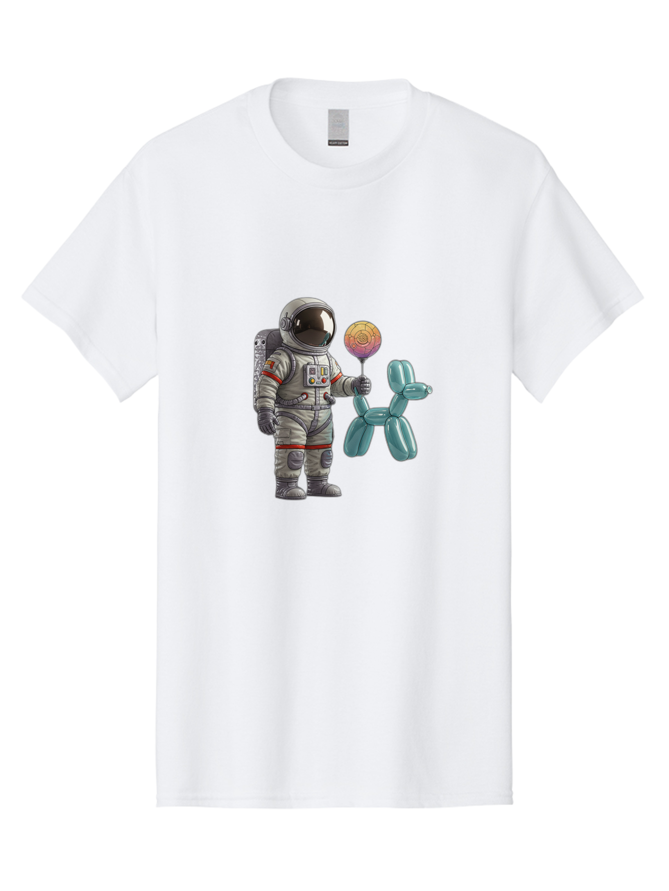 Astronaut-With-Balloon-Animal Men'S Graphic Tee, 100% Cotton, Comfortable Casual Summer Wear, Machine Washable, Vintage Camera, Old Camera, Antique Camera, Black Camera, Classic Photography, Photography Equipment, Nostalgic Device, Bal731
