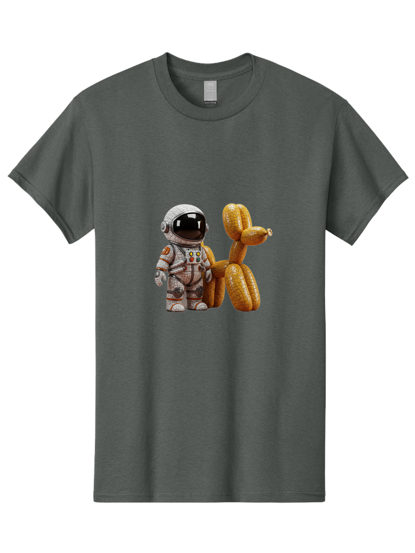 Astronaut-With-Balloon-Dog Men'S Graphic Tee, 100% Cotton, Comfortable Casual Summer Wear, Machine Washable, Vintage Camera, Old Camera, Antique Camera, Black Camera, Classic Photography, Photography Equipment, Nostalgic Device, Film Camera, Bal732