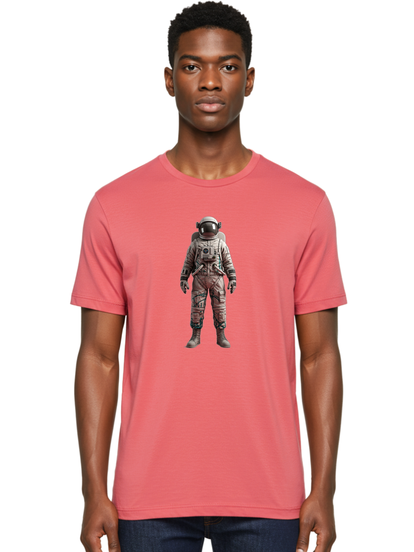 Astronaut Men'S Graphic Tee, 100% Cotton, Comfortable Casual Summer Wear, Machine Washable, Vintage Camera, Old Camera, Antique Camera, Black Camera, Classic Photography, Photography Equipment, Nostalgic Device, Film Camera, Camera Art Bal733