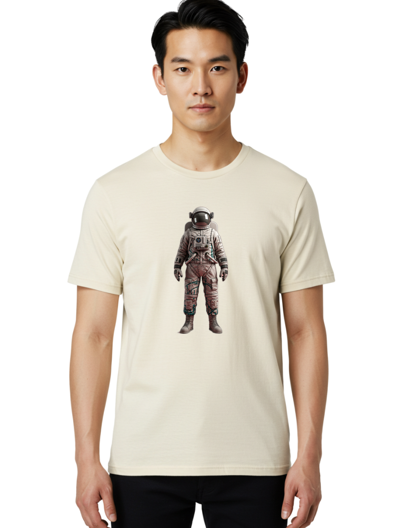 Astronaut Men'S Graphic Tee, 100% Cotton, Comfortable Casual Summer Wear, Machine Washable, Vintage Camera, Old Camera, Antique Camera, Black Camera, Classic Photography, Photography Equipment, Nostalgic Device, Film Camera, Camera Art Bal733