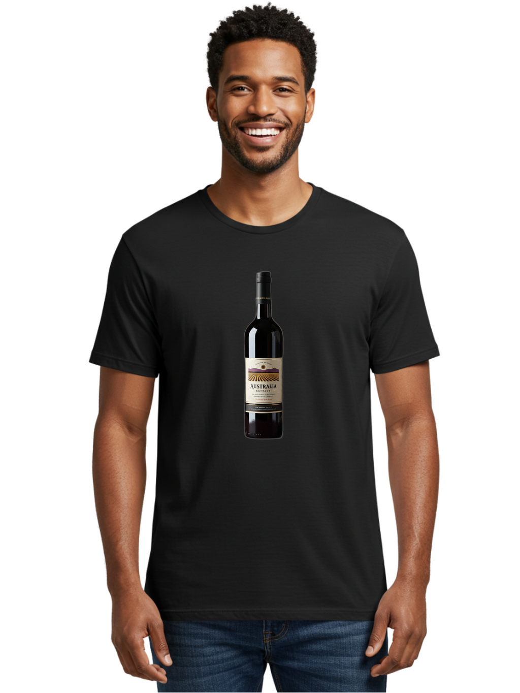 Australia-Shiraz-Wine Men'S Graphic Tee, 100% Cotton, Comfortable Casual Summer Wear, Machine Washable, Vintage Camera, Old Camera, Antique Camera, Black Camera, Classic Photography, Photography Equipment, Nostalgic Device, Film Camera, Bal734