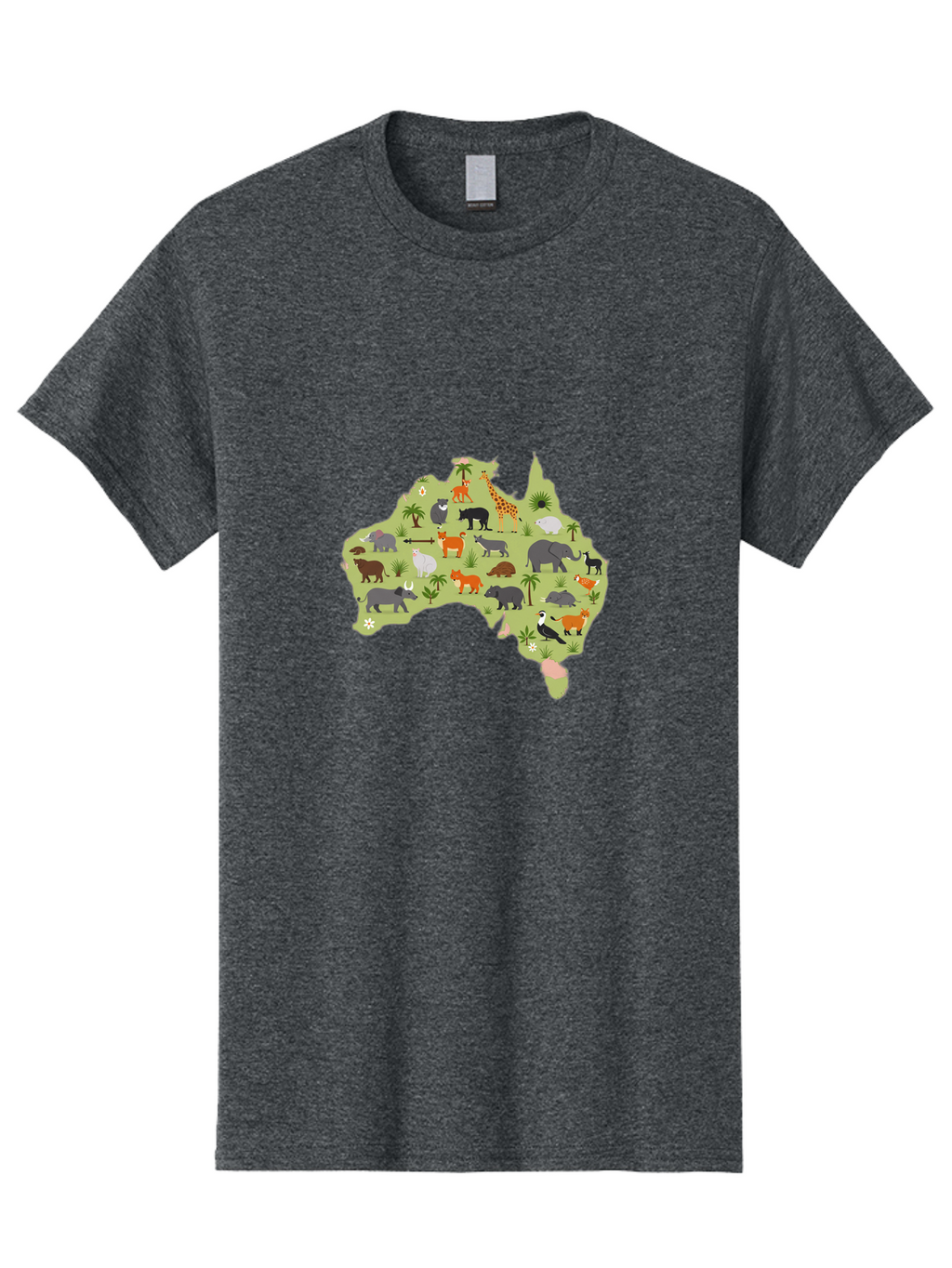 Australian-Animals-Map Men'S Graphic Tee, 100% Cotton, Comfortable Casual Summer Wear, Machine Washable, Vintage Camera, Old Camera, Antique Camera, Black Camera, Classic Photography, Photography Equipment, Nostalgic Device, Film Camera, Bal735