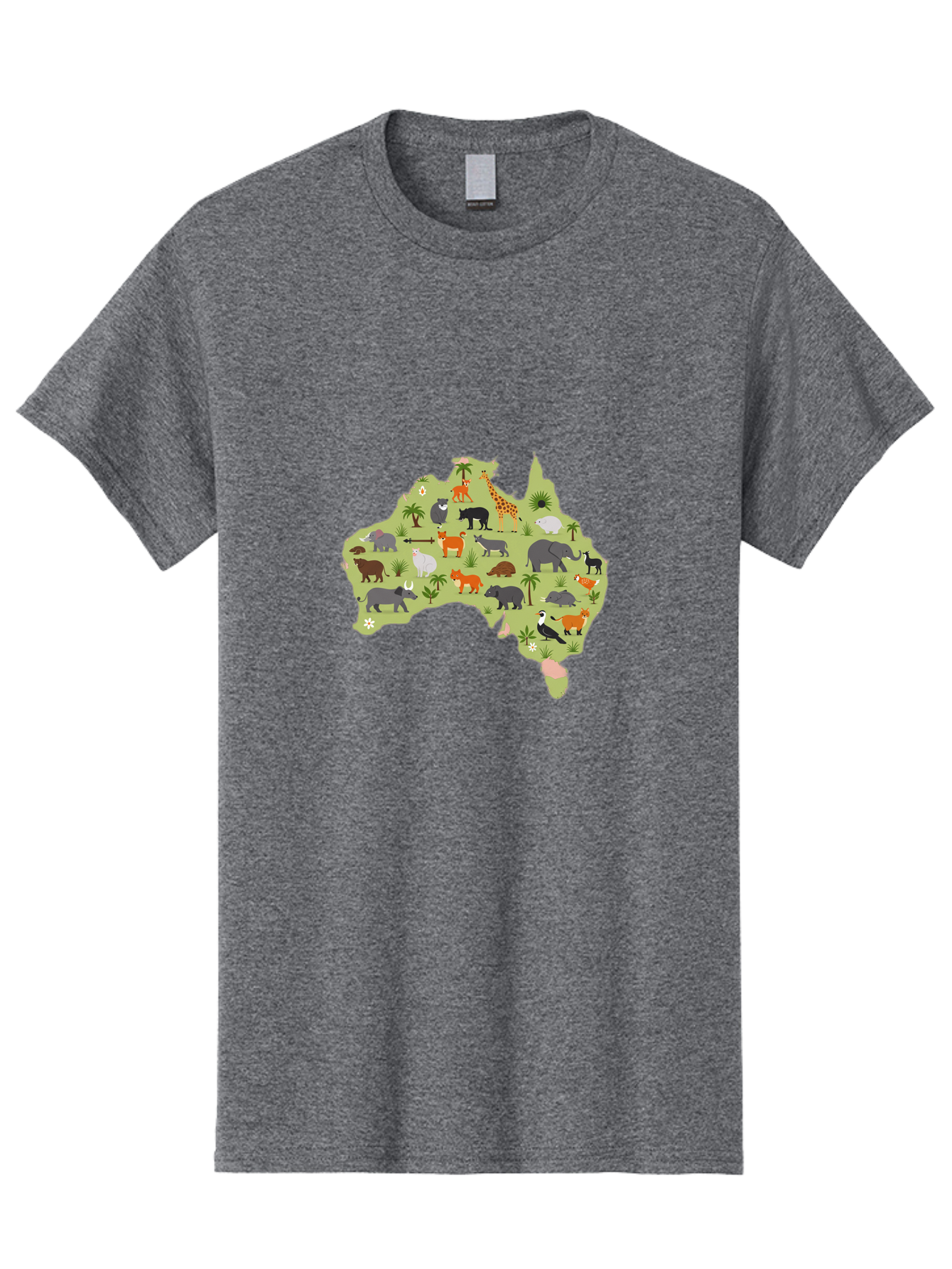 Australian-Animals-Map Men'S Graphic Tee, 100% Cotton, Comfortable Casual Summer Wear, Machine Washable, Vintage Camera, Old Camera, Antique Camera, Black Camera, Classic Photography, Photography Equipment, Nostalgic Device, Film Camera, Bal735