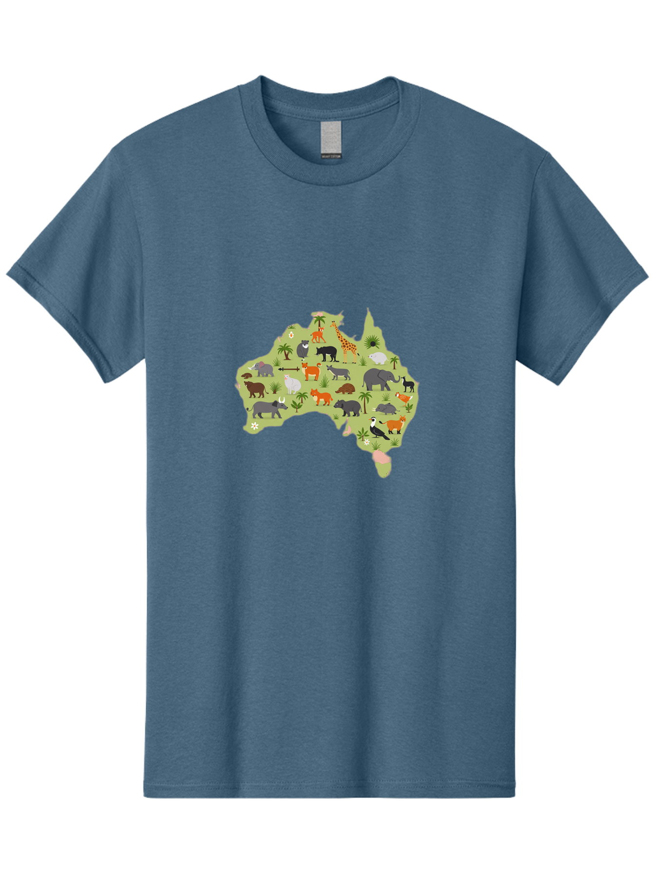 Australian-Animals-Map Men'S Graphic Tee, 100% Cotton, Comfortable Casual Summer Wear, Machine Washable, Vintage Camera, Old Camera, Antique Camera, Black Camera, Classic Photography, Photography Equipment, Nostalgic Device, Film Camera, Bal735