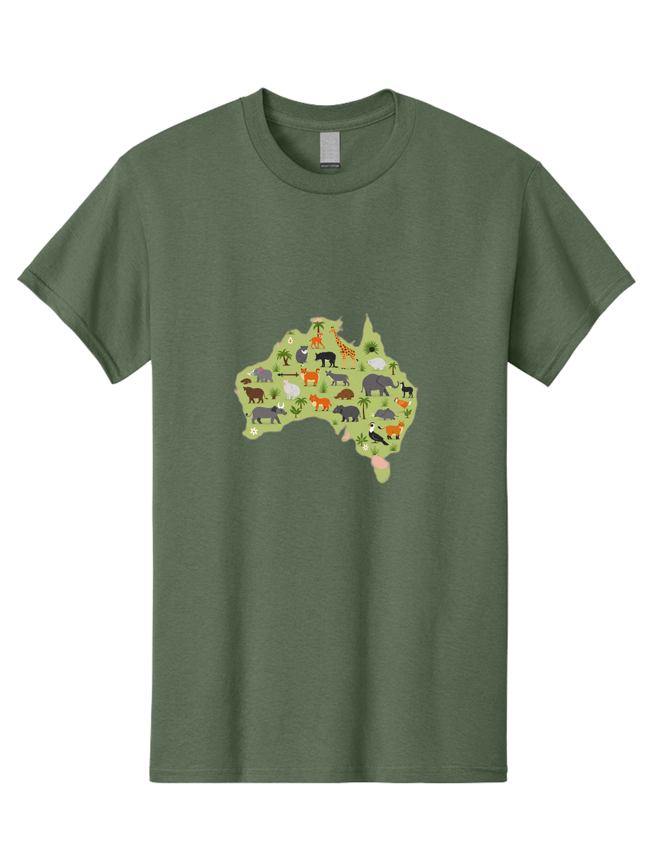Australian-Animals-Map Men'S Graphic Tee, 100% Cotton, Comfortable Casual Summer Wear, Machine Washable, Vintage Camera, Old Camera, Antique Camera, Black Camera, Classic Photography, Photography Equipment, Nostalgic Device, Film Camera, Bal735