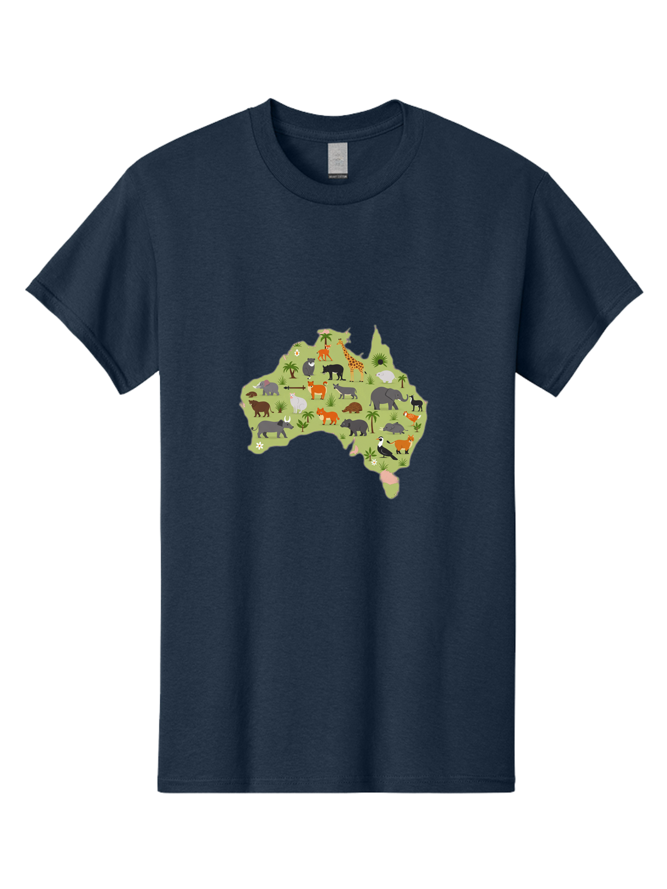 Australian-Animals-Map Men'S Graphic Tee, 100% Cotton, Comfortable Casual Summer Wear, Machine Washable, Vintage Camera, Old Camera, Antique Camera, Black Camera, Classic Photography, Photography Equipment, Nostalgic Device, Film Camera, Bal735
