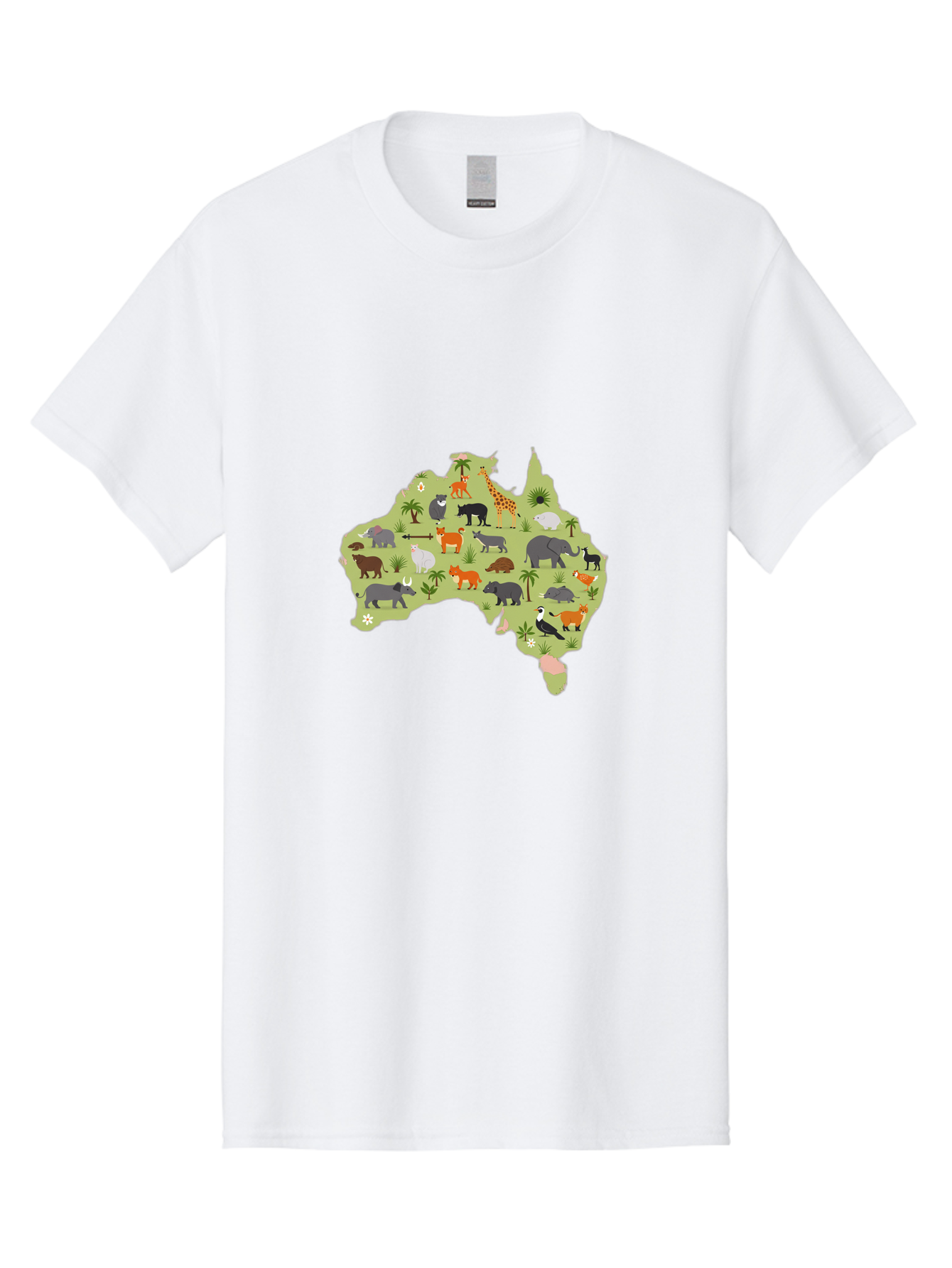 Australian-Animals-Map Men'S Graphic Tee, 100% Cotton, Comfortable Casual Summer Wear, Machine Washable, Vintage Camera, Old Camera, Antique Camera, Black Camera, Classic Photography, Photography Equipment, Nostalgic Device, Film Camera, Bal735