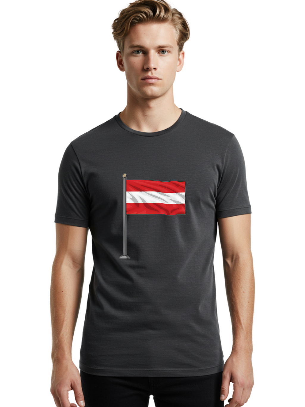 Austria-Flag Men'S Graphic Tee, 100% Cotton, Comfortable Casual Summer Wear, Machine Washable, Vintage Camera, Old Camera, Antique Camera, Black Camera, Classic Photography, Photography Equipment, Nostalgic Device, Film Camera, Camera Art Bal736