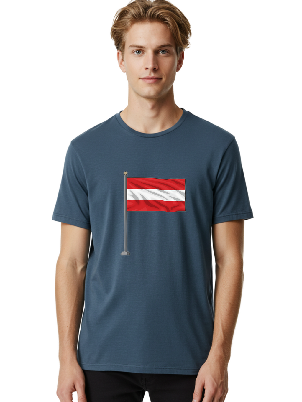 Austria-Flag Men'S Graphic Tee, 100% Cotton, Comfortable Casual Summer Wear, Machine Washable, Vintage Camera, Old Camera, Antique Camera, Black Camera, Classic Photography, Photography Equipment, Nostalgic Device, Film Camera, Camera Art Bal736